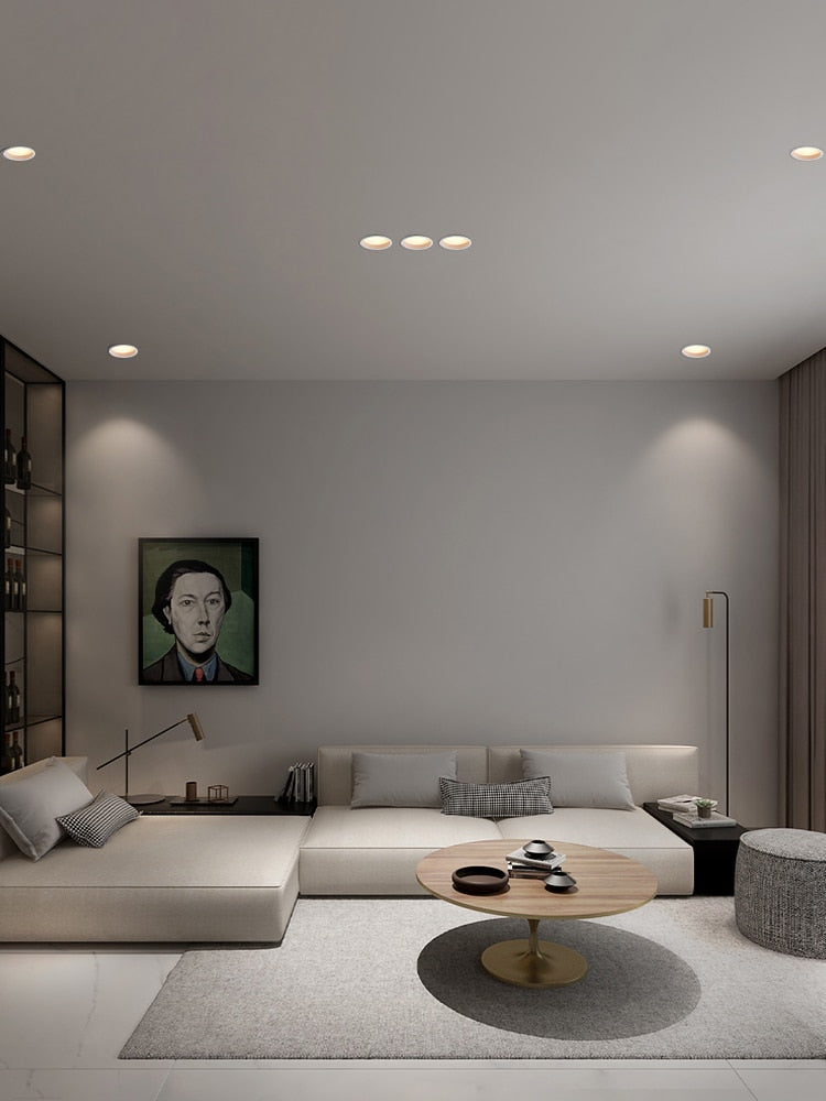 Saiyo Led Downlight 220v Ceiling Light 5W 7W 9W 12W Recessed Down light Round Led Panel Light 15W 18W Spotlight Indoor Lighting