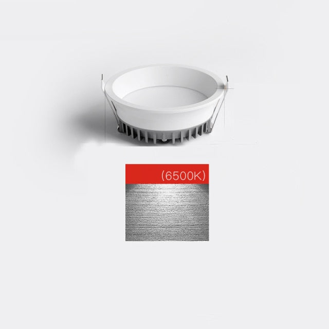 Saiyo Led Downlight 220v Ceiling Light 5W 7W 9W 12W Recessed Down light Round Led Panel Light 15W 18W Spotlight Indoor Lighting