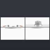 Ultra-Thin Square LED Panel Light 6W 8W 15W 20W Aluminum Round Ceiling Recessed Downlight Open Hole Adjustable AC85-265V 220V
