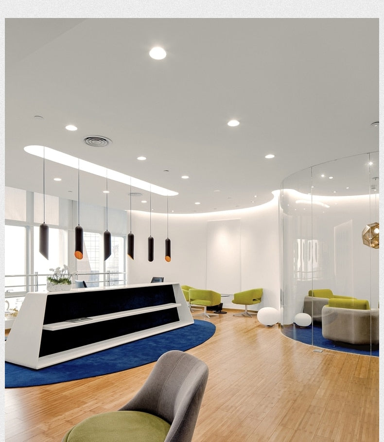 Ultra-Thin Square LED Panel Light 6W 8W 15W 20W Aluminum Round Ceiling Recessed Downlight Open Hole Adjustable AC85-265V 220V