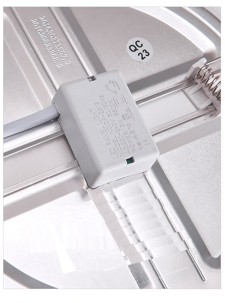 Ultra-Thin Square LED Panel Light 6W 8W 15W 20W Aluminum Round Ceiling Recessed Downlight Open Hole Adjustable AC85-265V 220V