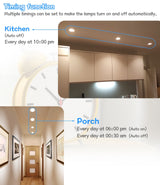 LED Downlights Bluetooth Ceiling Lamp 7W LED Spot Light AC90V-240V Recessed Round RGB Light Timed Dimmable bathroom bedroom