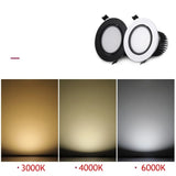 LED downlight LED super bright dimmable embedded Lez light COB 3W 5W 7W 12W 15W 20W led spotlight decoration LED ceiling light AC