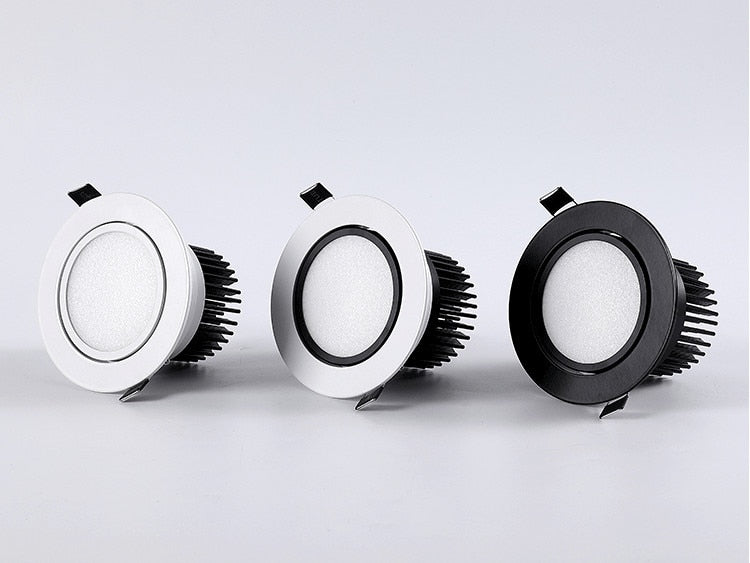 LED downlight LED super bright dimmable embedded Lez light COB 3W 5W 7W 12W 15W 20W led spotlight decoration LED ceiling light AC