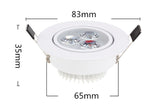 9W 12W LED Downlight Dimmable Warm White Nature White Pure White Recessed LED Lamp Spot Light AC85-265V
