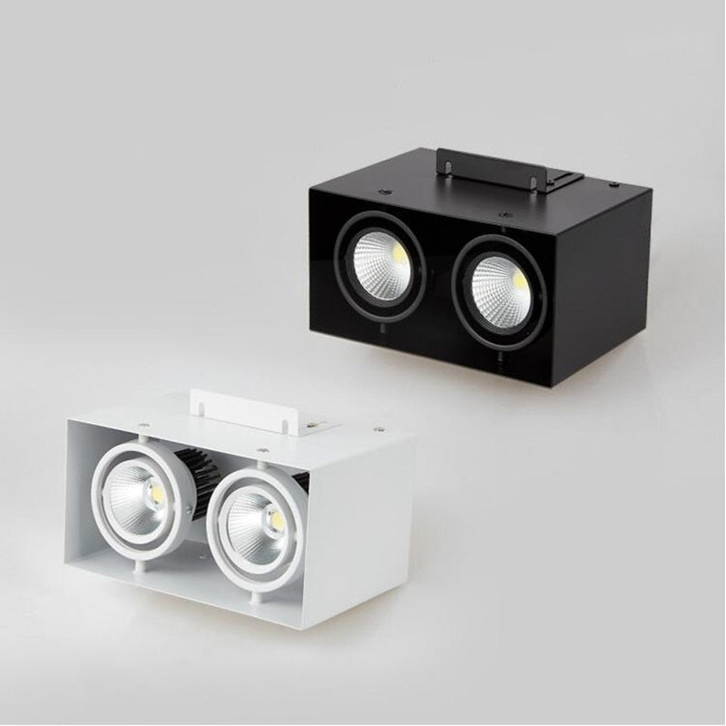 Square Surface Mounted Dimmable COB LED Downlights 10W 20W LED Ceiling Spot Lights AC85~265V LED Ceiling Lamps Indoor Lighting