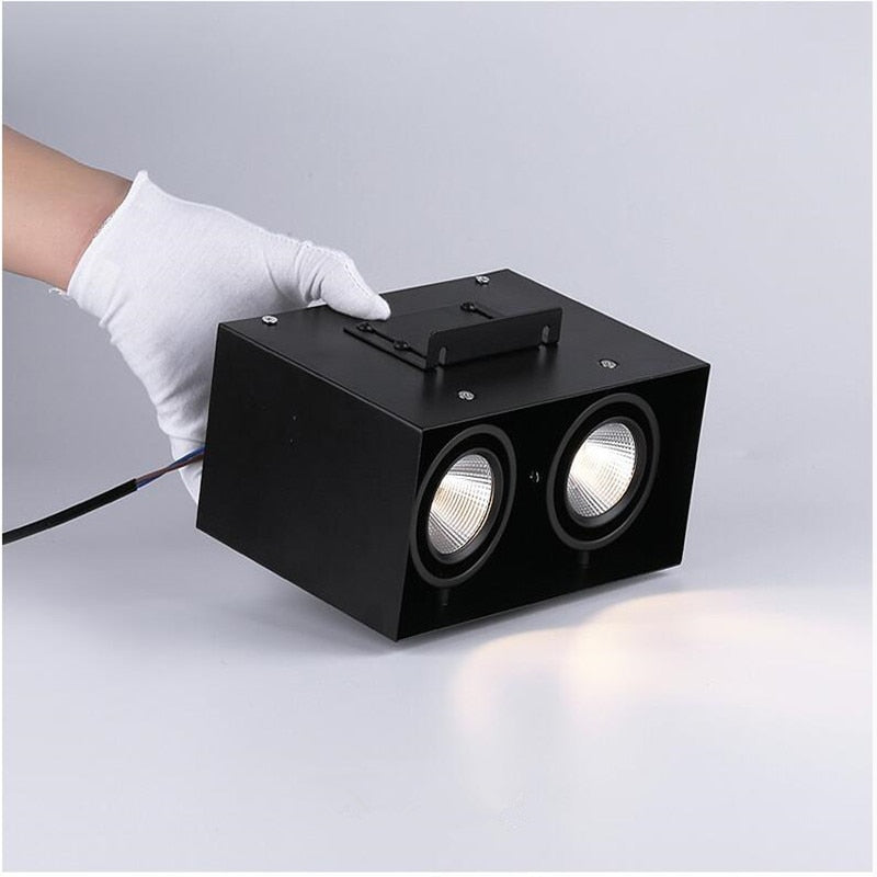 Square Surface Mounted Dimmable COB LED Downlights 10W 20W LED Ceiling Spot Lights AC85~265V LED Ceiling Lamps Indoor Lighting