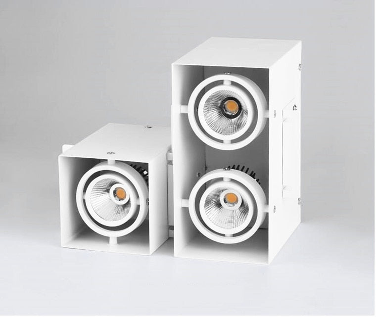 Square Surface Mounted Dimmable COB LED Downlights 10W 20W LED Ceiling Spot Lights AC85~265V LED Ceiling Lamps Indoor Lighting