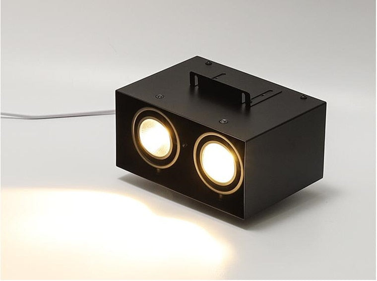 Square Surface Mounted Dimmable COB LED Downlights 10W 20W LED Ceiling Spot Lights AC85~265V LED Ceiling Lamps Indoor Lighting