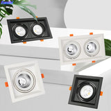 LED Downlights 10w 20w Surface Mounted dimmable LED Ceiling Lamps Spot Light square Rotation LED Downlights