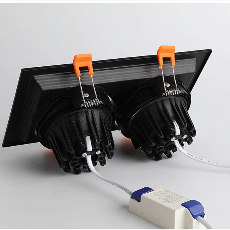 LED Downlights 10w 20w Surface Mounted dimmable LED Ceiling Lamps Spot Light square Rotation LED Downlights