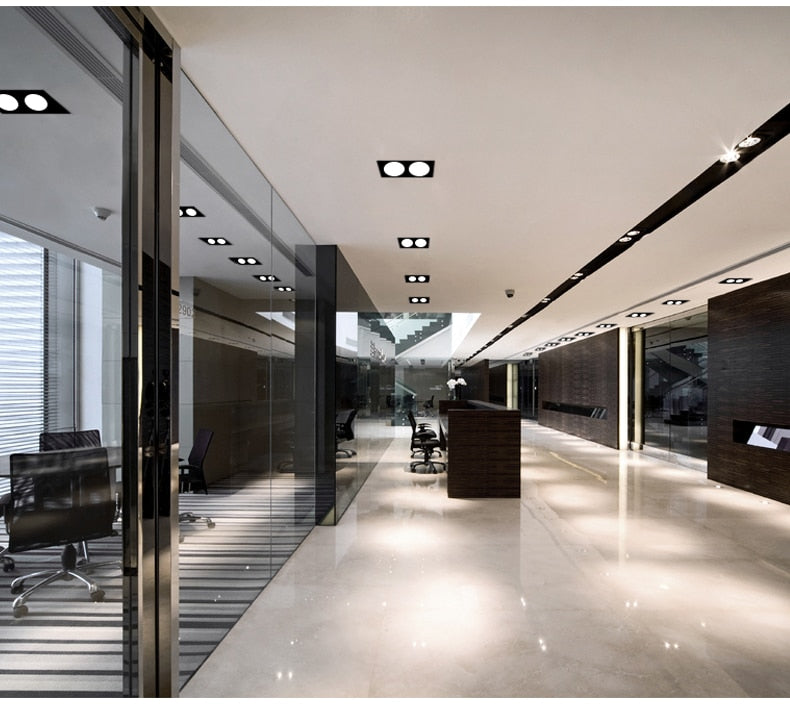 LED Downlights 10w 20w Surface Mounted dimmable LED Ceiling Lamps Spot Light square Rotation LED Downlights