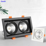 LED Downlights 10w 20w Surface Mounted dimmable LED Ceiling Lamps Spot Light square Rotation LED Downlights