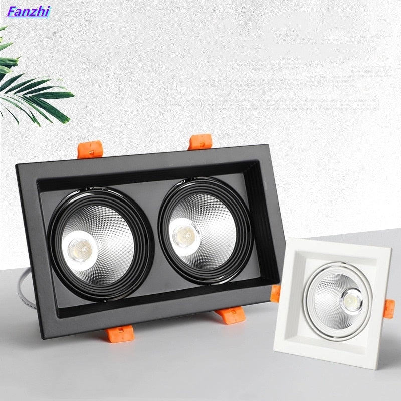 LED Downlights 10w 20w Surface Mounted dimmable LED Ceiling Lamps Spot Light square Rotation LED Downlights