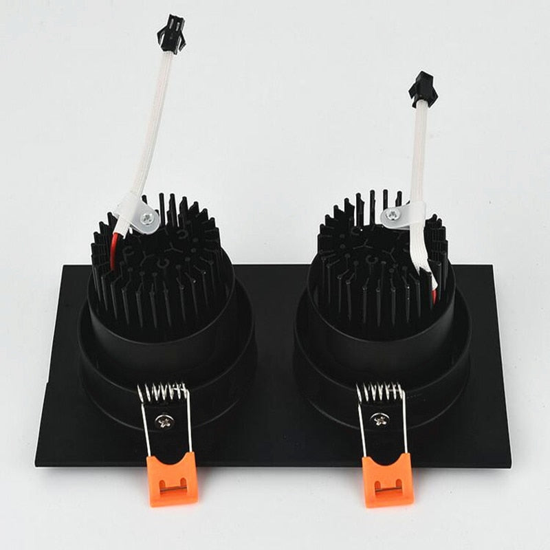 Square Recessed Dimmable COB LED Downlights 10W 14W 20W 24W LED Ceiling Lamps AC85~265V LED Ceiling Spot Lights Indoor Lighting