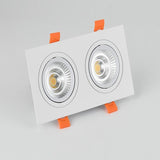 Square Recessed Dimmable COB LED Downlights 10W 14W 20W 24W LED Ceiling Lamps AC85~265V LED Ceiling Spot Lights Indoor Lighting