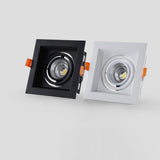 Square Dimmable Recessed COB LED Downlights 10W 20W 30W LED Ceiling Lamps AC85~265V LED Ceiling Spot Lights Indoor Lighting