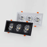 Square Dimmable Recessed COB LED Downlights 10W 20W 30W LED Ceiling Lamps AC85~265V LED Ceiling Spot Lights Indoor Lighting