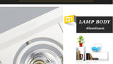 Square Dimmable Recessed COB LED Downlights 10W 20W 30W LED Ceiling Lamps AC85~265V LED Ceiling Spot Lights Indoor Lighting