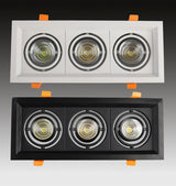 Square Dimmable Recessed COB LED Downlights 10W 20W 30W LED Ceiling Lamps AC85~265V LED Ceiling Spot Lights Indoor Lighting