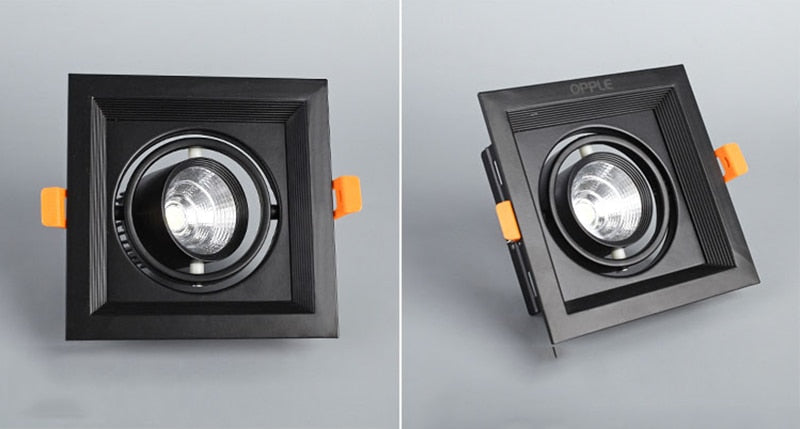 Square Dimmable Recessed COB LED Downlights 10W 20W 30W LED Ceiling Lamps AC85~265V LED Ceiling Spot Lights Indoor Lighting