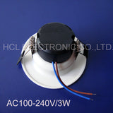 High quality LED 3w ceiling lamp 3w led Downlight, high power 3w led ceiling light 6pcs/lot LED Spotlight