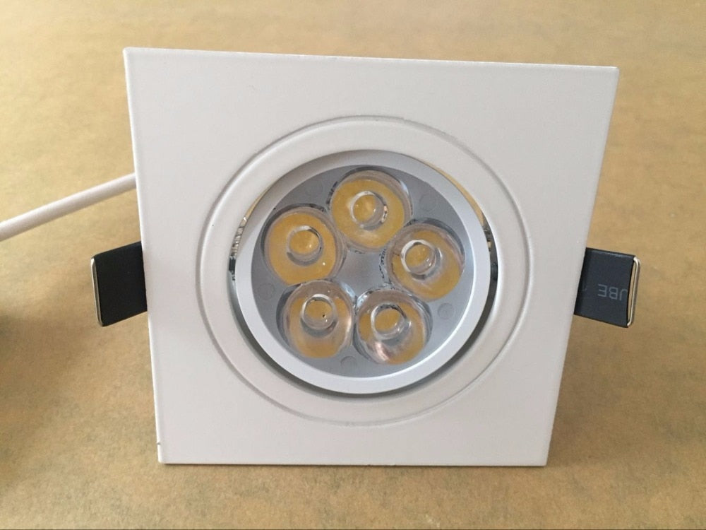 Dimmable Led downlight light Ceiling 10pcs square Spot Light 6w 8w 10w ac 85-265V ceiling recessed Lights Indoor Lighting
