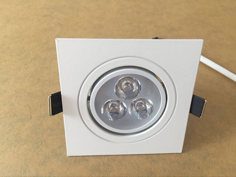 Dimmable Led downlight light Ceiling 10pcs square Spot Light 6w 8w 10w ac 85-265V ceiling recessed Lights Indoor Lighting