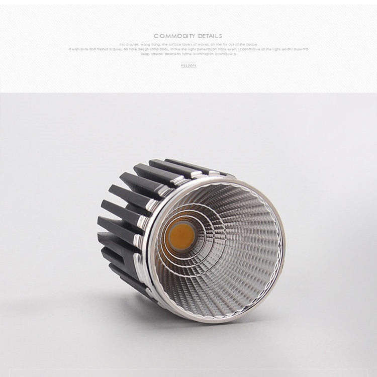 Dimmable LED Downlight 7W 10W 12W 85-265V COB LED DownLights Dimmable COB Spot Recessed Down light Light Bulb white body