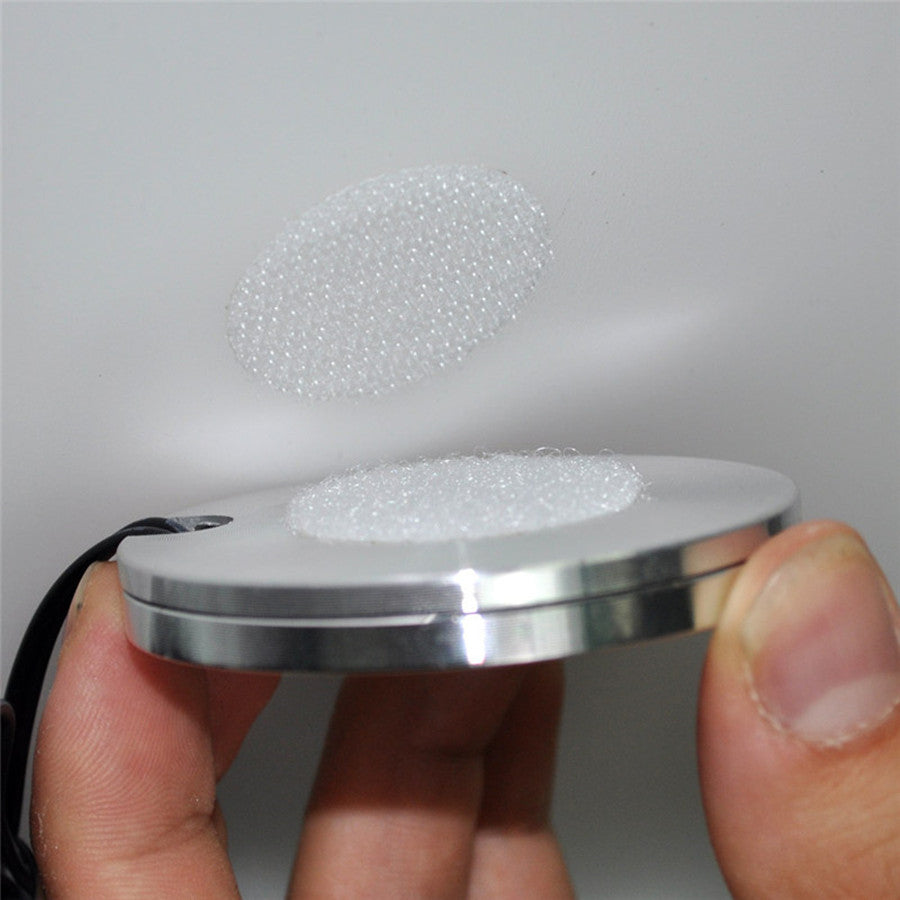 High Quality RGB LED Puck Light 4pcs LED Lamps Downlights With Controller Transformer AC110V 220V Under Cabinet Spotlight ONDENN