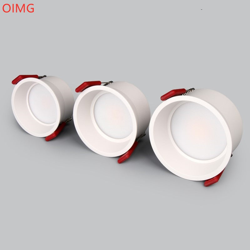 Beam Angle 60 Degrees Recessed LED Downlight 7W 9W 12W 15W 18W 20W Dimmable Deep Glare LED Ceiling Lamp Spot Light Background