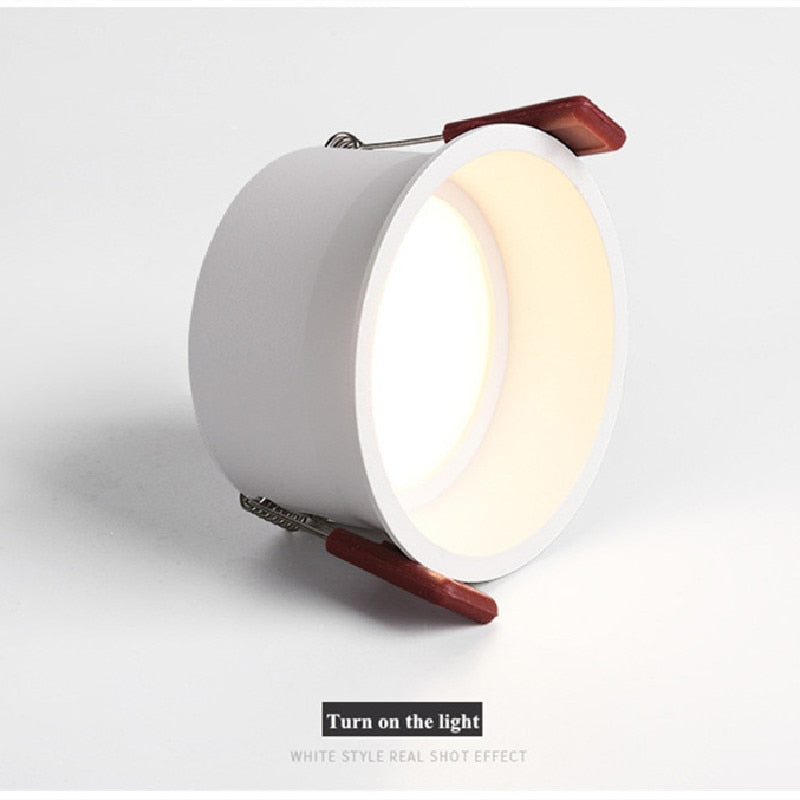 Beam Angle 60 Degrees Recessed LED Downlight 7W 9W 12W 15W 18W 20W Dimmable Deep Glare LED Ceiling Lamp Spot Light Background