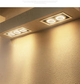 Dimmable Square Recessed Cob Led Downlights 15w 30W 45W Ceiling Lamps AC220V 90-260V Ceiling Square Light For Bedroom Hotel Room