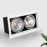 Dimmable Square Recessed Cob Led Downlights 15w 30W 45W Ceiling Lamps AC220V 90-260V Ceiling Square Light For Bedroom Hotel Room