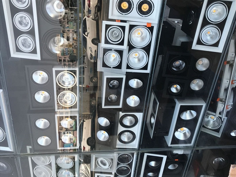 Dimmable Square Recessed Cob Led Downlights 15w 30W 45W Ceiling Lamps AC220V 90-260V Ceiling Square Light For Bedroom Hotel Room