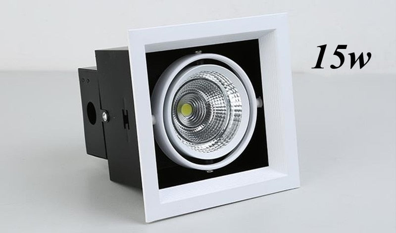 Dimmable Square Recessed Cob Led Downlights 15w 30W 45W Ceiling Lamps AC220V 90-260V Ceiling Square Light For Bedroom Hotel Room