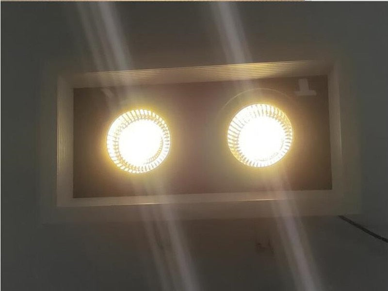 Dimmable Square Recessed Cob Led Downlights 15w 30W 45W Ceiling Lamps AC220V 90-260V Ceiling Square Light For Bedroom Hotel Room