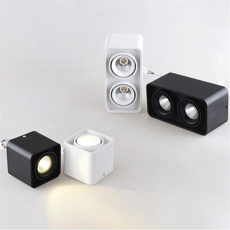 Dimmable Surface Mounted Anti Glare LED Downlights 10W 15W 20W 30W Epistar Chip Ceiling Spot Lights AC85~265V Background Lamps