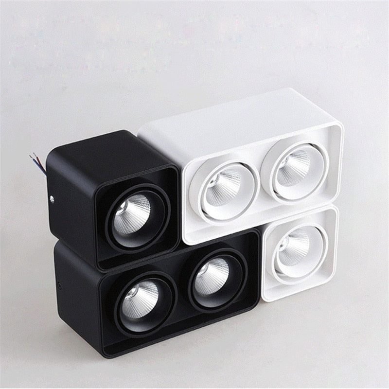 Dimmable Surface Mounted Anti Glare LED Downlights 10W 15W 20W 30W Epistar Chip Ceiling Spot Lights AC85~265V Background Lamps