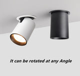 Dimming embedded folding LED downlight 10W 15W 20W LED spotlight living room TV background wall aisle ceiling COB downlight