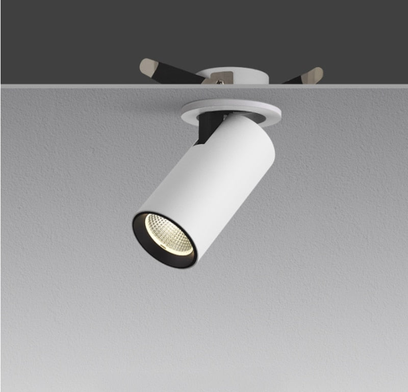 Dimming embedded folding LED downlight 10W 15W 20W LED spotlight living room TV background wall aisle ceiling COB downlight