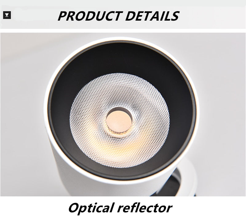 Dimming embedded folding LED downlight 10W 15W 20W LED spotlight living room TV background wall aisle ceiling COB downlight