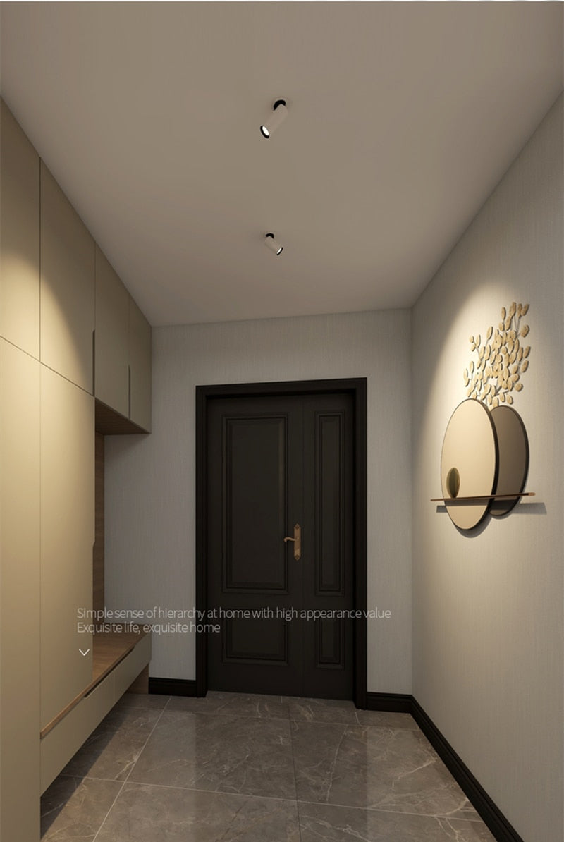 Dimming embedded folding LED downlight 10W 15W 20W LED spotlight living room TV background wall aisle ceiling COB downlight