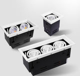 Dimmable Square Recessed COB LED Downlights 10W 20W 30W LED Ceiling Spot Lights AC85-265V LED Ceiling Lamps Indoor Lighting