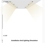 Square Recessed COB Dimmable LED Downlights 10W 20W 30W LED Ceiling Spot Lights AC85V~265V LED Strip Lights Indoor Lighting