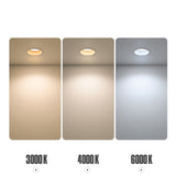 No Flickering Deep Glare LED COB Recessed Downlight 5W 7W 12W 15W Round White Ceiling Spot Lights for Aisle Pic Background