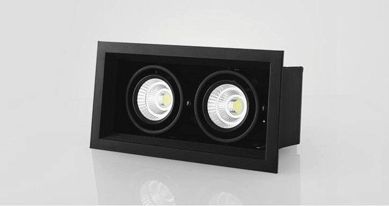 Dimmable Square Recessed COB LED Downlights 10W 20W 30W LED Ceiling Spot Lights AC85-265V LED Ceiling Lamps Indoor Lighting