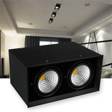 Dimmable Surface Mounted Aluminum LED Downlights 10W 20W Epistar Chip COB Ceiling Spot Lights AC85~265V Background Lamps