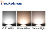 Pocketman 5/10/20 Pcs LED Downlight 5W 5-color styles Thin Ceiling Light 3 Colors Dimmable LED Recessed Downlight LED Driver