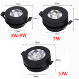 Slim Foldable LED Embedded LED Downlight 360 Degree Rotatable LED Ceiling Spotlight Recessed Downlight For Store Bedroom Decor